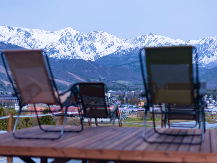 白馬絶景サウナRooftopのととのいスペース