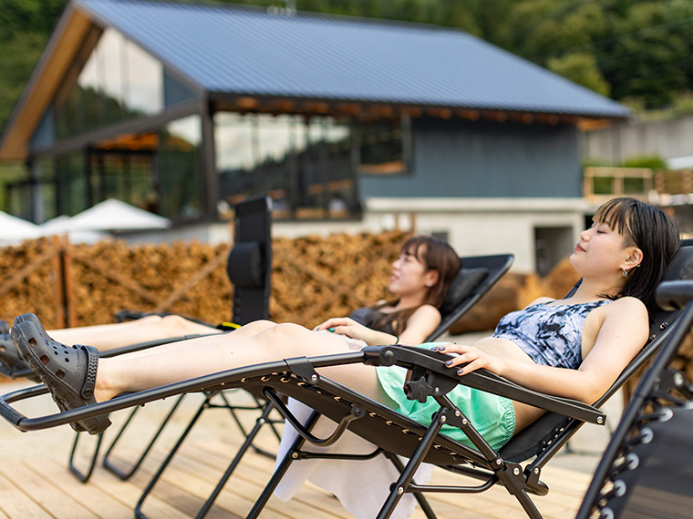 白馬絶景サウナRooftopからの景色